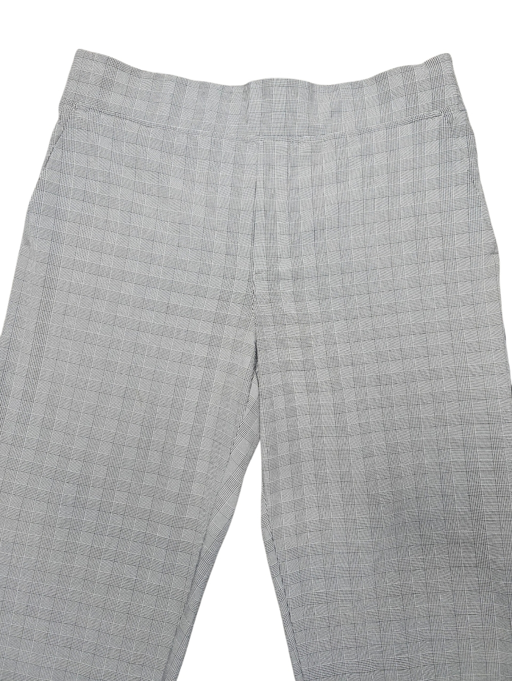 ATHLETA Brooklyn Glen Plaid Pull On Pant Sz 10T Gray Black Travel Athleisure - Picture 3 of 16